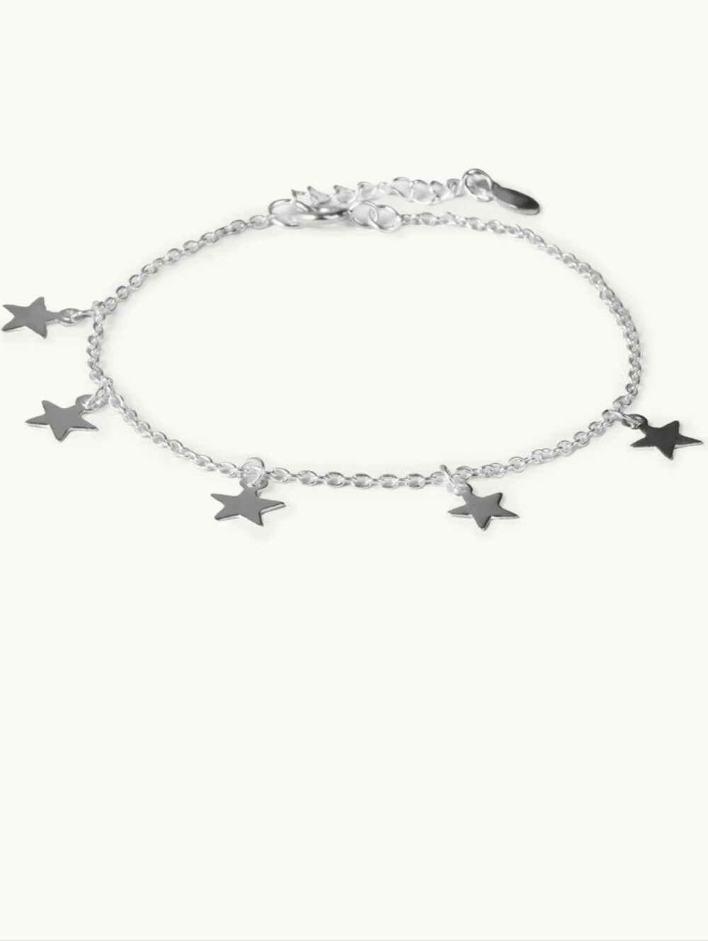 Charming Charlie Silver Star Charm Bracelet